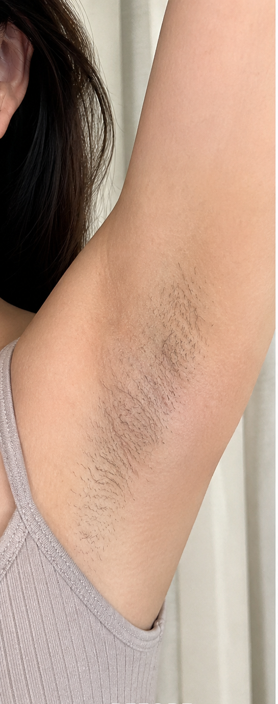 Underarms before