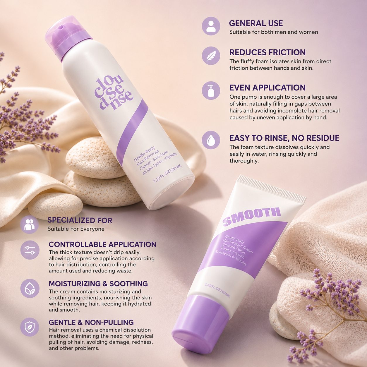 Razor-Free Cloud Hair Removal Mousse