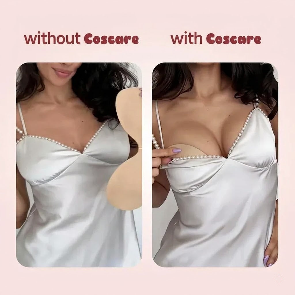 Invisible Sticky Bra Waterproof Sweat Proof Silicone Reusable with Storage Board