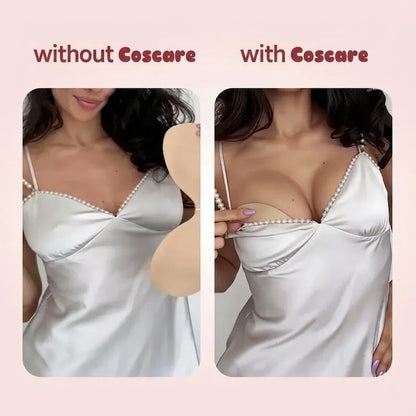 Invisible Sticky Bra Waterproof Sweat Proof Silicone Reusable with Storage Board
